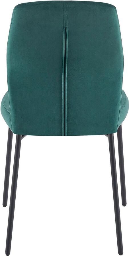 SalesFever Stoel met 4 poten Esszimmerstuhl mit elegantem Stil met honingraatpatroon op de rug (set 2 stuks) - Foto 6