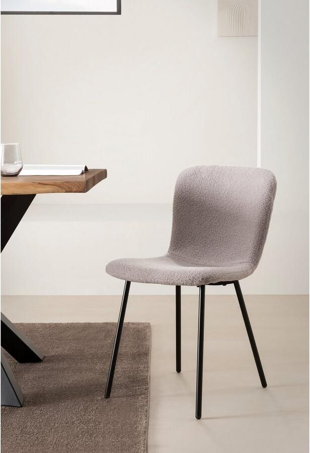 SalesFever Stoel met 4 poten Esszimmerstuhl stilvolles Set ergonomisch gevormde zitting en rugleuning (set 4 stuks) - Foto 3