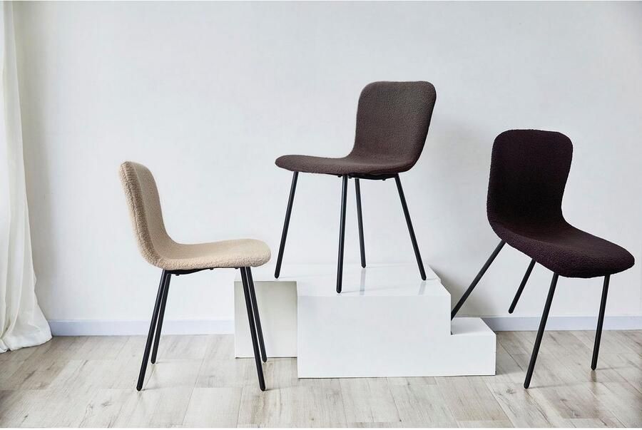 SalesFever Stoel met 4 poten Eetkamerstoel stijlvolle set Ergonomische 4-delige set voor optimaal zitcomfort (set 4 stuks) - Foto 4