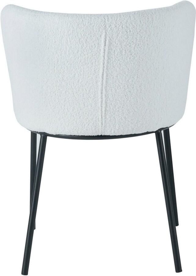 SalesFever Stoel met 4 poten Stuhl mit vier Füßen afgeronde rugleuning (set 2 stuks) - Foto 6