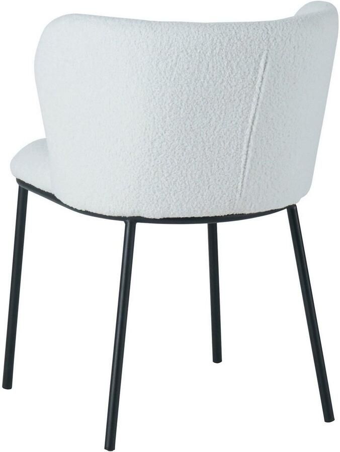 SalesFever Stoel met 4 poten Stuhl mit vier Füßen afgeronde rugleuning (set 2 stuks) - Foto 4