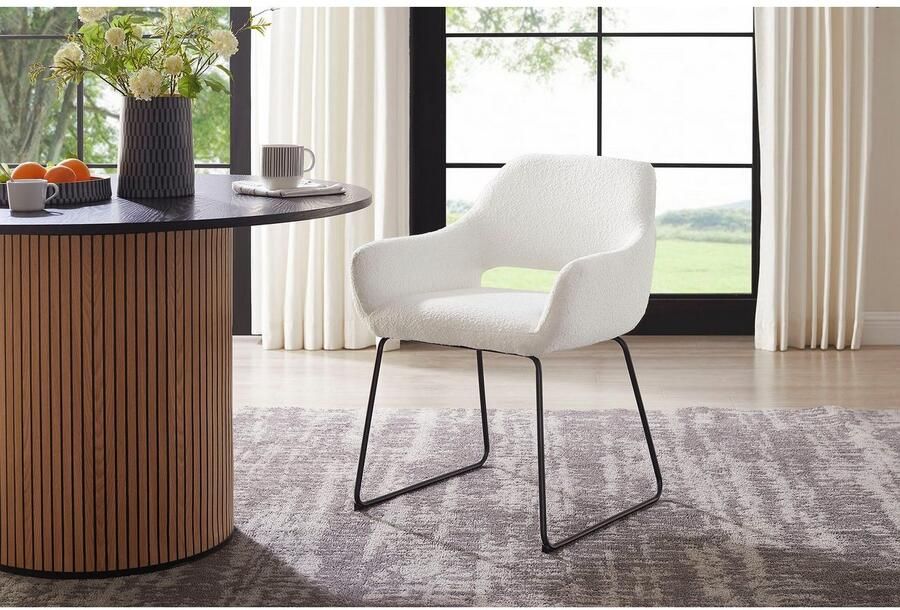 SalesFever Stoel met armleuningen Comfortabele eetkamerstoel met stijl - Foto 9