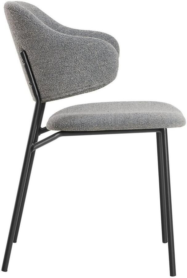 SalesFever Stoel met armleuningen Komfortabler Esszimmerstuhl mit Stil met designframe en uitlopende armleuningen (set 2 stuks) - Foto 5