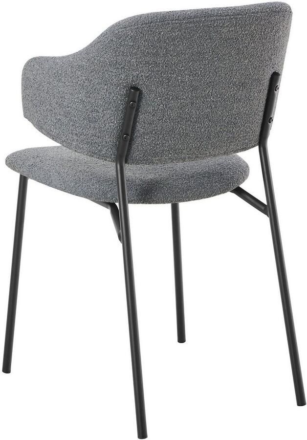 SalesFever Stoel met armleuningen Komfortabler Esszimmerstuhl mit Stil met designframe en uitlopende armleuningen (set 2 stuks) - Foto 4