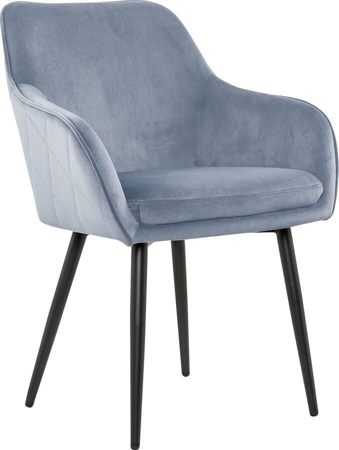 SalesFever Stoel met armleuningen Komfortabler Esszimmerstuhl mit Stil met diamantvormig stiksel aan de achterkant - Foto 5