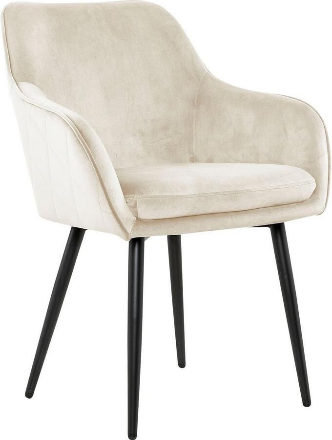 SalesFever Stoel met armleuningen Komfortabler Esszimmerstuhl mit Stil met diamantvormig stiksel aan de achterkant - Foto 5