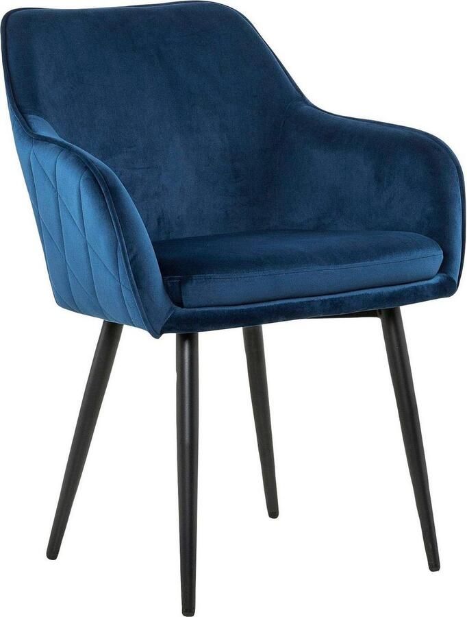 SalesFever Stoel met armleuningen Komfortabler Esszimmerstuhl mit Stil met diamantvormig stiksel aan de achterkant - Foto 3