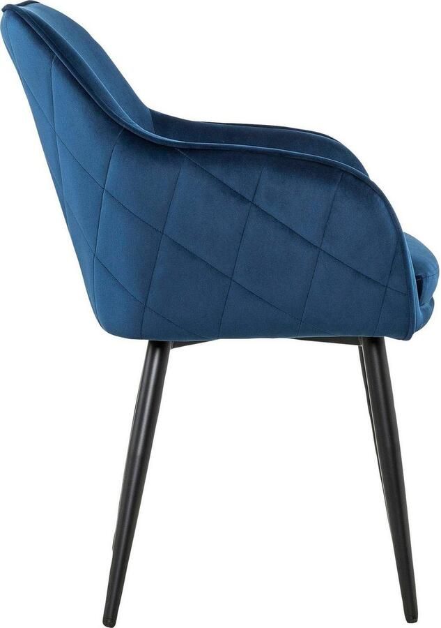 SalesFever Stoel met armleuningen Komfortabler Esszimmerstuhl mit Stil met diamantvormig stiksel aan de achterkant - Foto 5