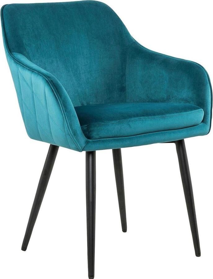 SalesFever Stoel met armleuningen Komfortabler Esszimmerstuhl mit Stil met diamantvormig stiksel aan de achterkant - Foto 3