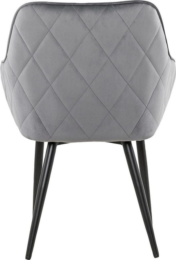 SalesFever Stoel met armleuningen Komfortabler Esszimmerstuhl mit Stil met diamantvormig stiksel aan de achterkant - Foto 6