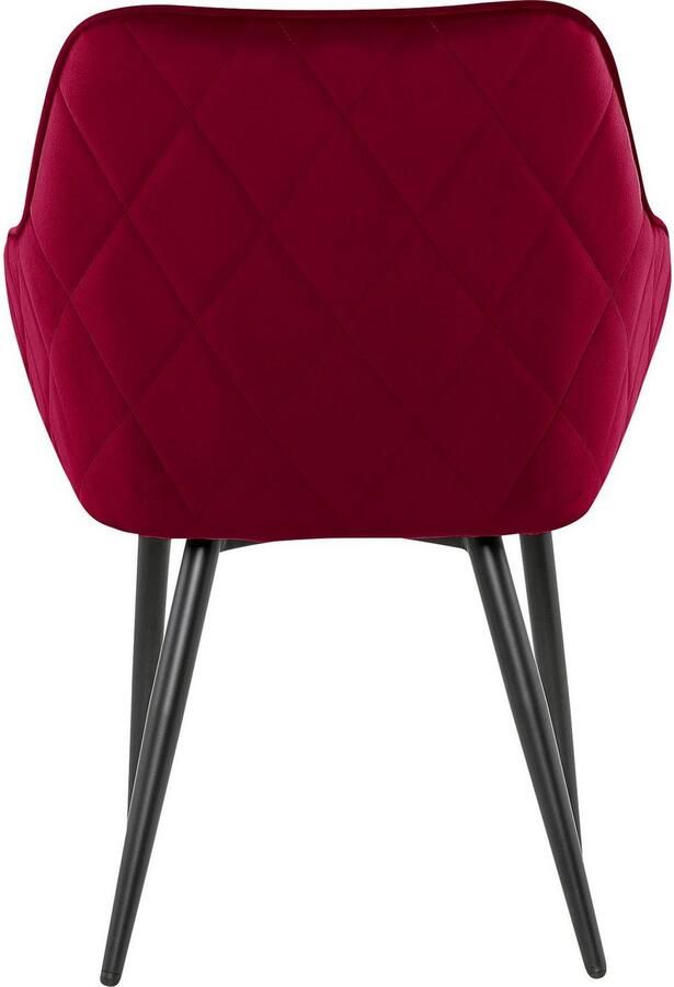 SalesFever Stoel met armleuningen Komfortabler Esszimmerstuhl mit Stil met diamantvormig stiksel aan de achterkant - Foto 4