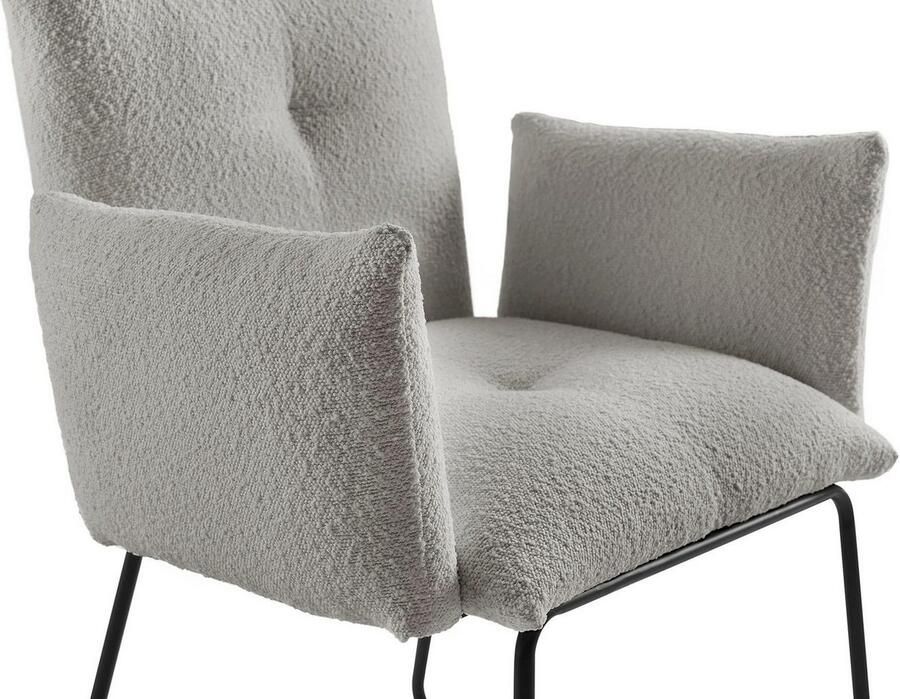 SalesFever Stoel met armleuningen Komfortabler Esszimmerstuhl mit Stil met golfvering - Foto 4