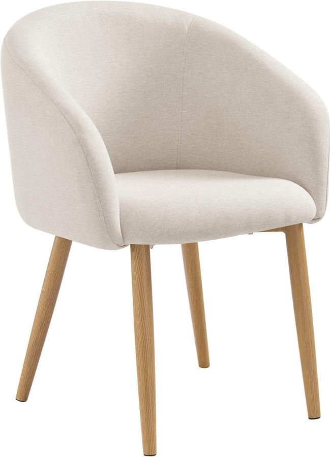 SalesFever Stoel met armleuningen Komfortabler Esszimmerstuhl mit Stil Oeko-Tex gecertificeerd en PFC-vrij (set 2 stuks) - Foto 6