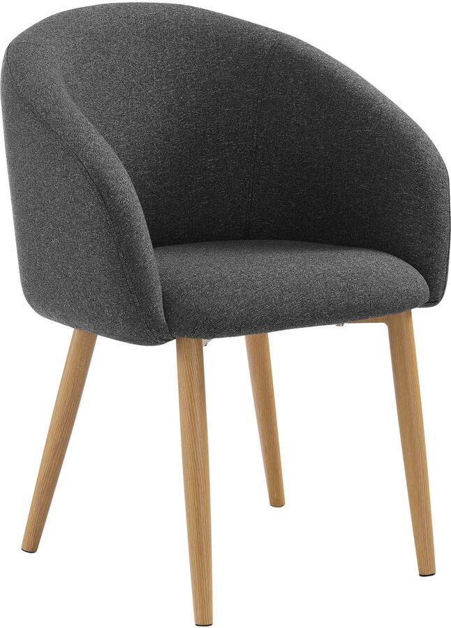 SalesFever Stoel met armleuningen Komfortabler Esszimmerstuhl mit Stil Oeko-Tex gecertificeerd en PFC-vrij (set 2 stuks) - Foto 6