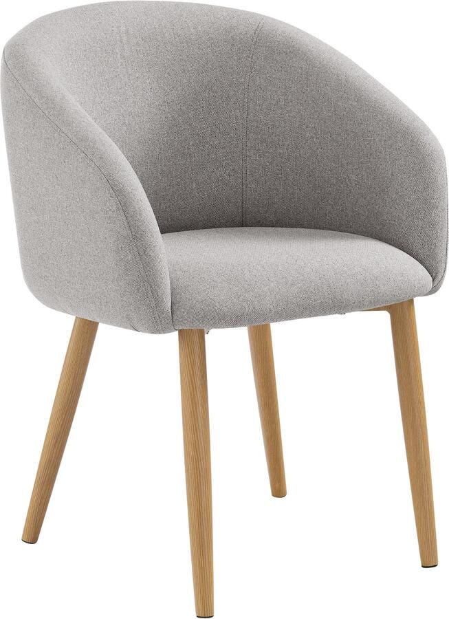 SalesFever Stoel met armleuningen Komfortabler Esszimmerstuhl mit Stil Oeko-Tex gecertificeerd en PFC-vrij (set 2 stuks) - Foto 6