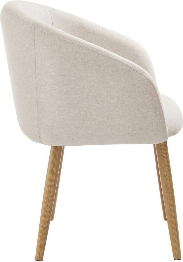 SalesFever Stoel met armleuningen Komfortabler Esszimmerstuhl mit Stil Oeko-Tex gecertificeerd en PFC-vrij (set 2 stuks) - Foto 5