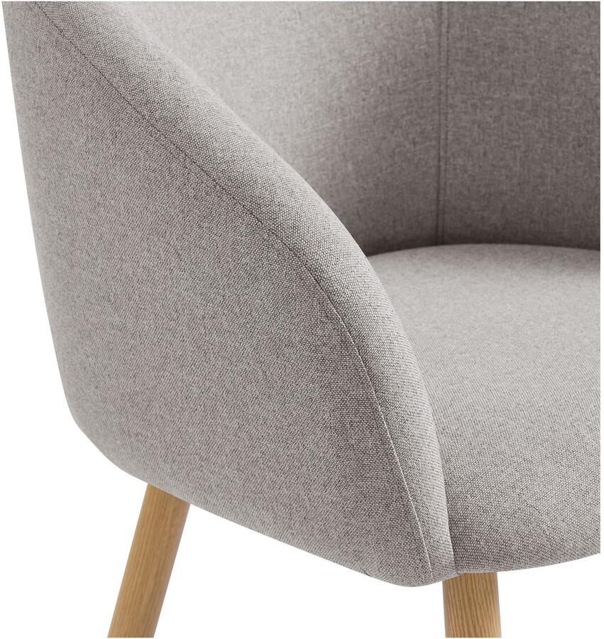 SalesFever Stoel met armleuningen Komfortabler Esszimmerstuhl mit Stil Oeko-Tex gecertificeerd en PFC-vrij (set 2 stuks) - Foto 2