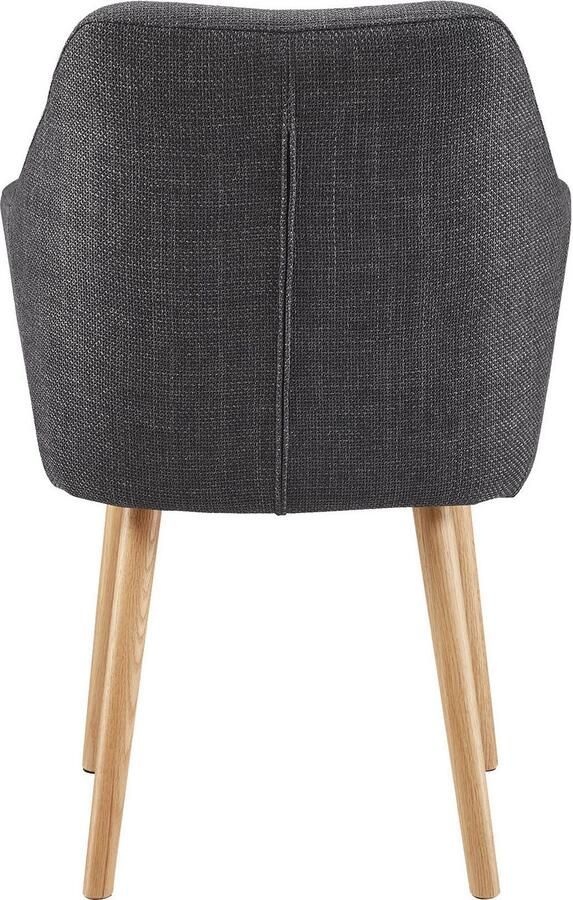 SalesFever Stoel met armleuningen Komfortabler Esszimmerstuhl mit Stil Stoelpoten van massief eikenhout - Foto 5