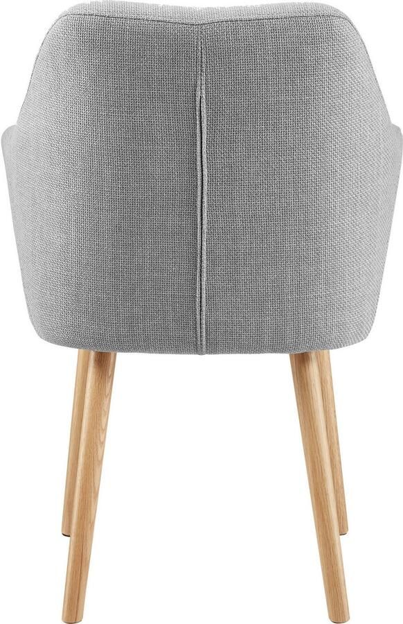 SalesFever Stoel met armleuningen Komfortabler Esszimmerstuhl mit Stil Stoelpoten van massief eikenhout - Foto 5