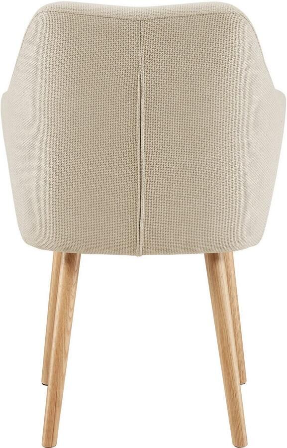 SalesFever Stoel met armleuningen Komfortabler Esszimmerstuhl mit Stil Stoelpoten van massief eikenhout - Foto 5