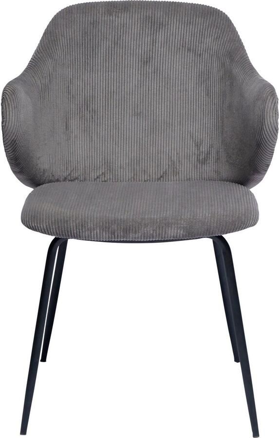 SalesFever Stoel met armleuningen Skive Zweier-Set mit stilvollem Cord-Optik Bezug Bekleding in corduroy-look (set 2 stuks) - Foto 9