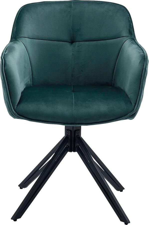 SalesFever Stoel met armleuningen Stilvoller Esszimmerstuhl met 360° draaifunctie - Foto 7