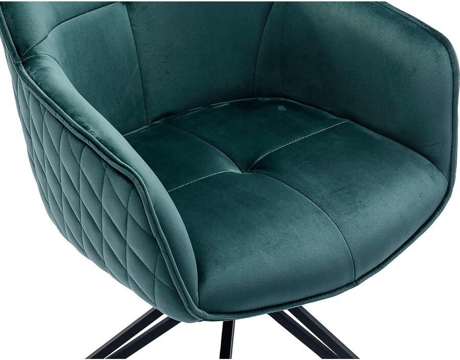 SalesFever Stoel met armleuningen Stilvoller Esszimmerstuhl met 360° draaifunctie