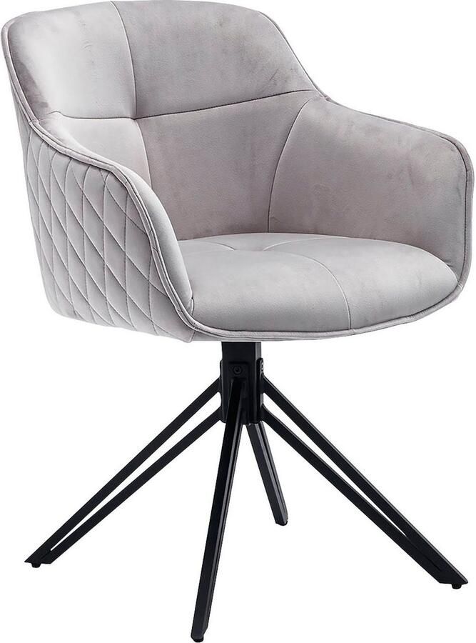 SalesFever Stoel met armleuningen Stilvoller Esszimmerstuhl met 360° draaifunctie - Foto 3