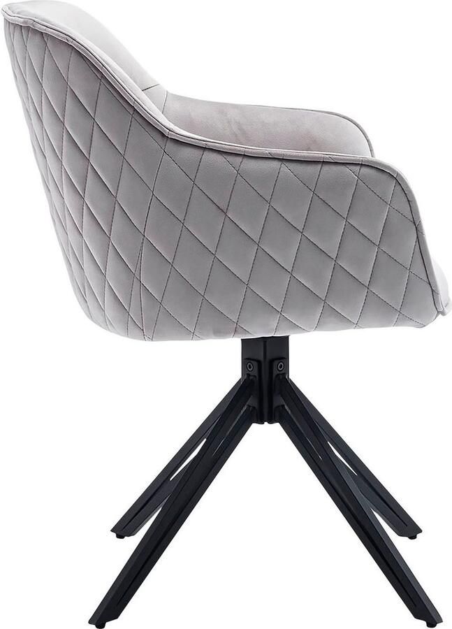 SalesFever Stoel met armleuningen Stilvoller Esszimmerstuhl met 360° draaifunctie - Foto 5