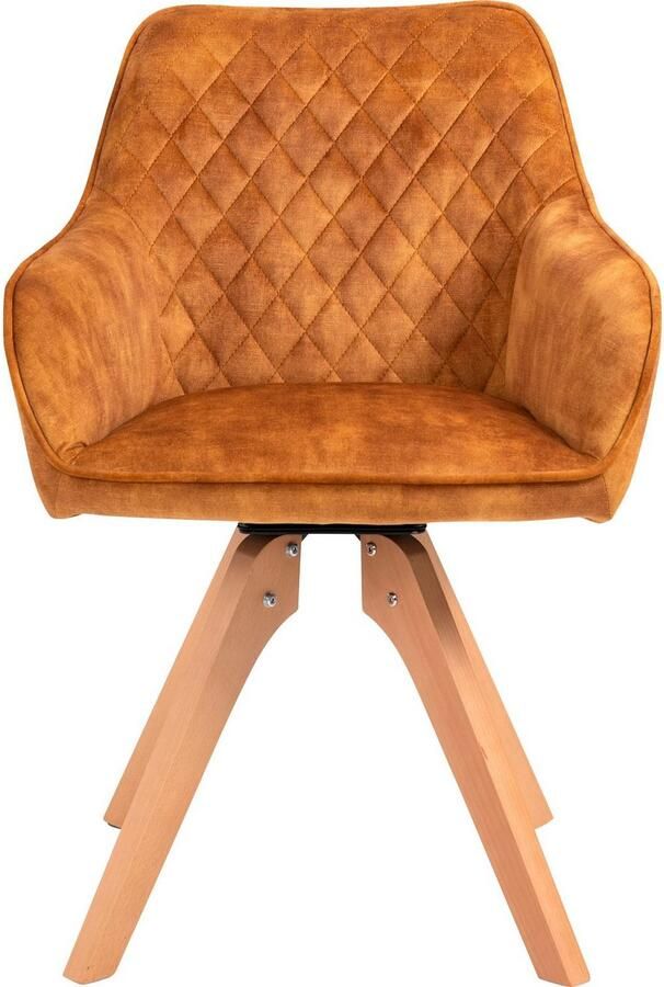 SalesFever Stoel met armleuningen Växjö Esszimmerstuhl Komfort und Stil 180° draaiplaat onder de zitting (1 stuk) - Foto 6