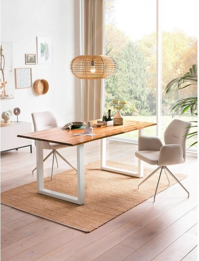 Artistiq Living Artistiq Eettafel Anissa Acaciahout en metaal Wit