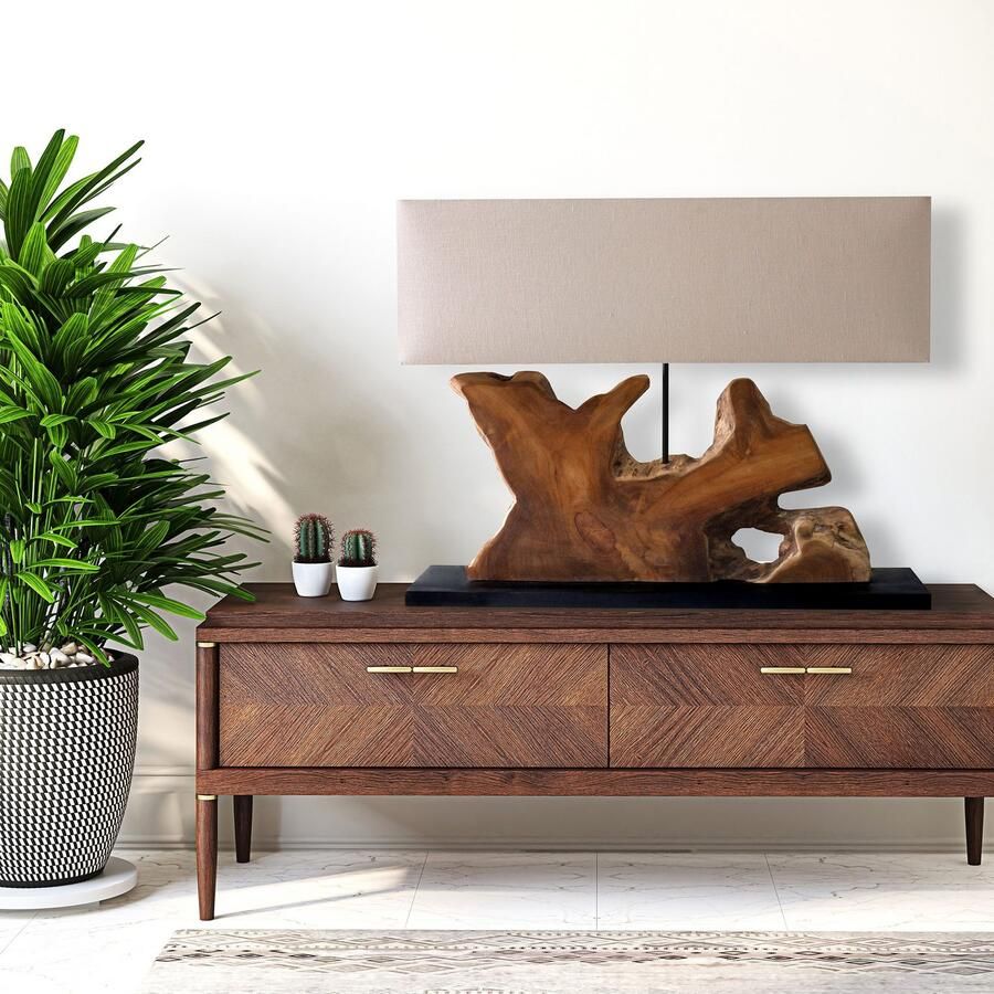 SalesFever Tafellamp Drijfhout met de hand gemaakt (1 stuk)