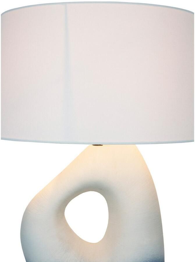 SalesFever Tafellamp Keramiek met handgeschilderde keramische basis (1 stuk) - Foto 3