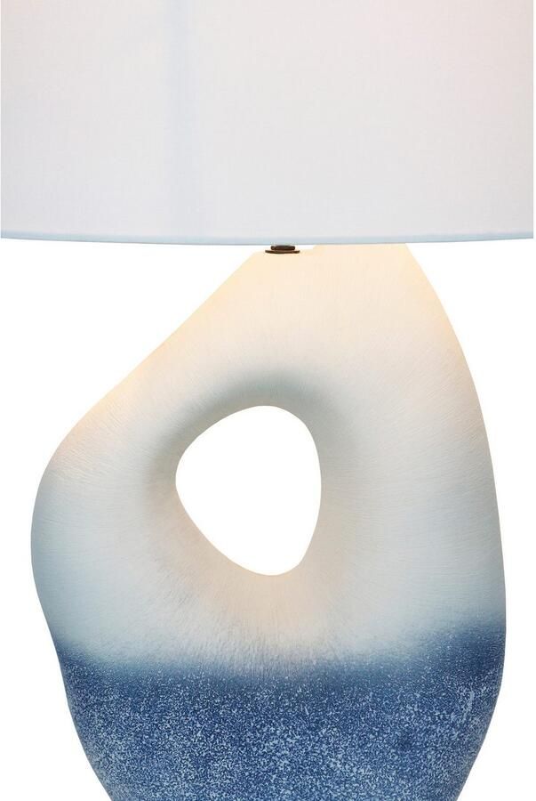 SalesFever Tafellamp Keramiek met handgeschilderde keramische basis (1 stuk) - Foto 7