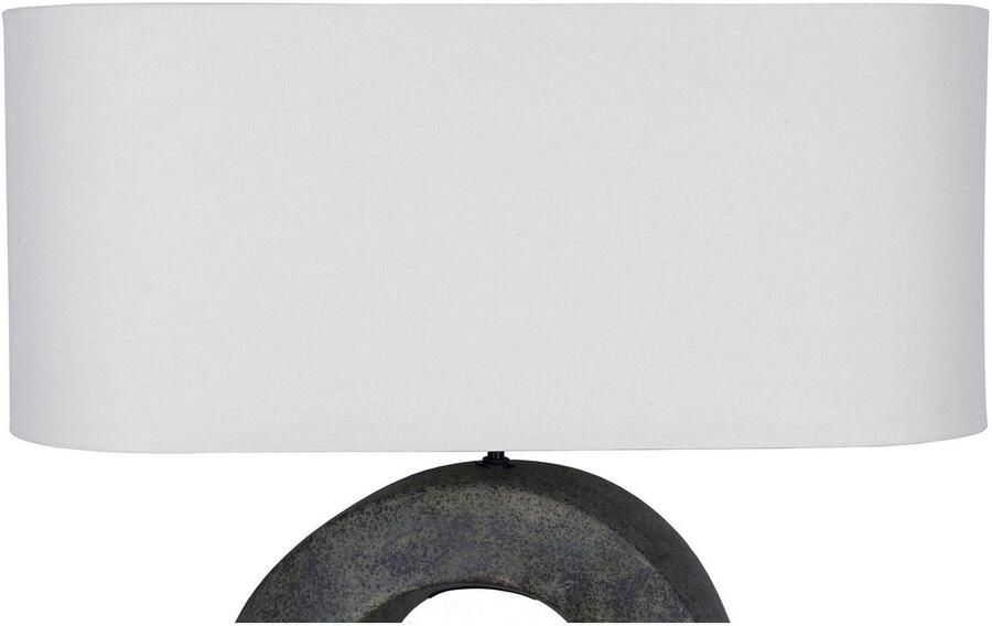 SalesFever Tafellamp Keramiek met handgeschilderde keramische basis (1 stuk) - Foto 6