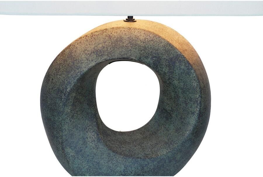 SalesFever Tafellamp Keramiek met handgeschilderde keramische basis (1 stuk) - Foto 4