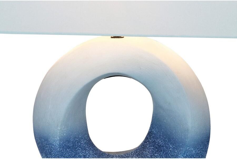 SalesFever Tafellamp Keramiek met handgeschilderde keramische basis (1 stuk) - Foto 5