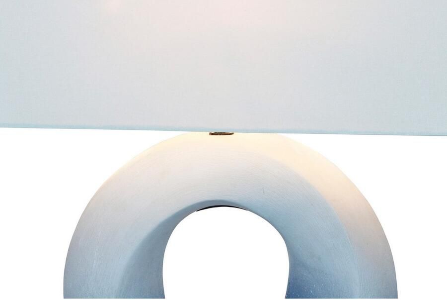 SalesFever Tafellamp Keramiek met handgeschilderde keramische basis (1 stuk) - Foto 6