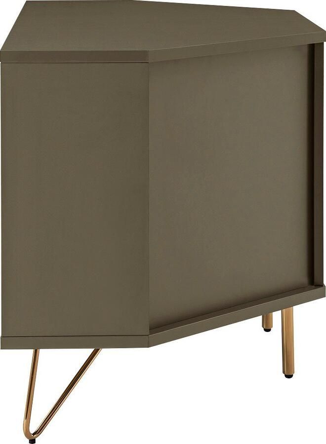 SalesFever Tv-meubel Bolton Moderne TV-Eckkommode Hoekoplossing tv-meubel mat gelakt push-to-openfunctie - Foto 3