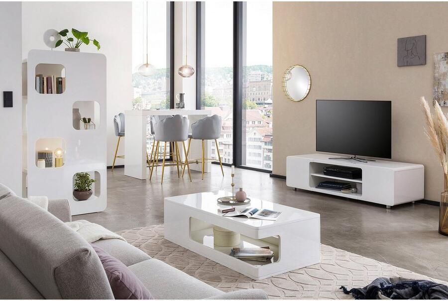 SalesFever Salontafel Couchtisch: Praktischer Stil für Ihr Wohnzimmer Opzij uitsparingen - Foto 3