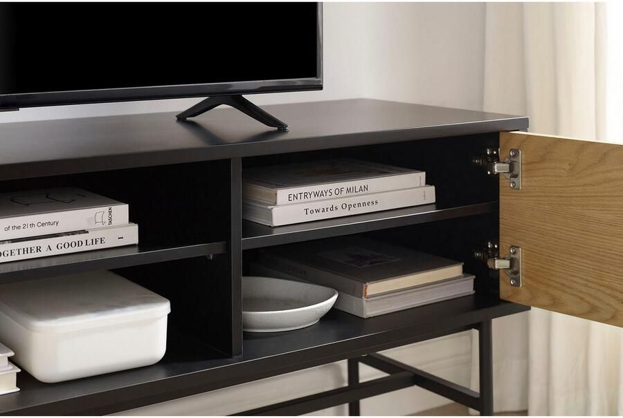 SalesFever Tv-meubel Torsby Stilvolles Lowboard für Ihr Wohnzimmer Commode met 2 kabeldoorvoeren - Foto 6