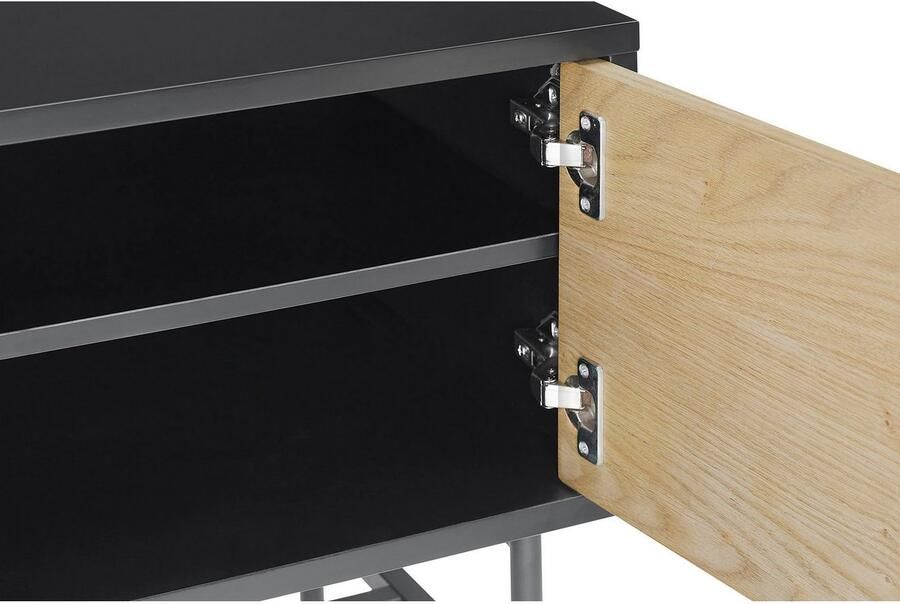 SalesFever Tv-meubel Torsby Stilvolles Lowboard für Ihr Wohnzimmer Commode met 2 kabeldoorvoeren - Foto 8