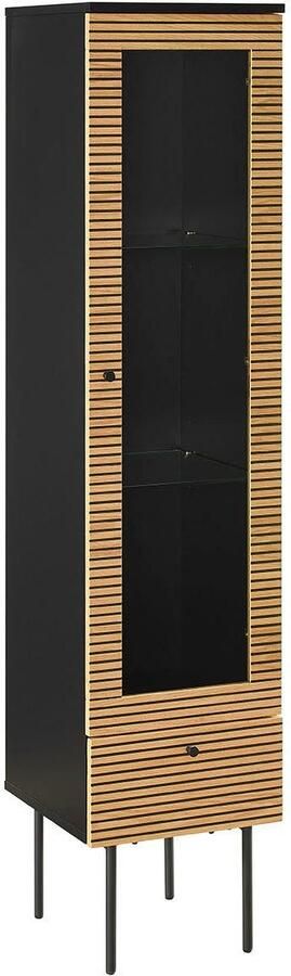 SalesFever Vitrinekast Torsby Exquisite Vitrine für Stilbewusste Eiken echt houtfineer - Foto 5