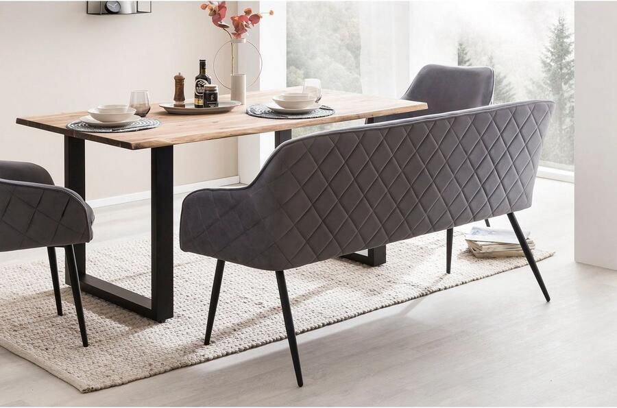 SalesFever Zitbank Komfortable Sitzbank met doorgestikte armleuningen en rugleuning - Foto 9