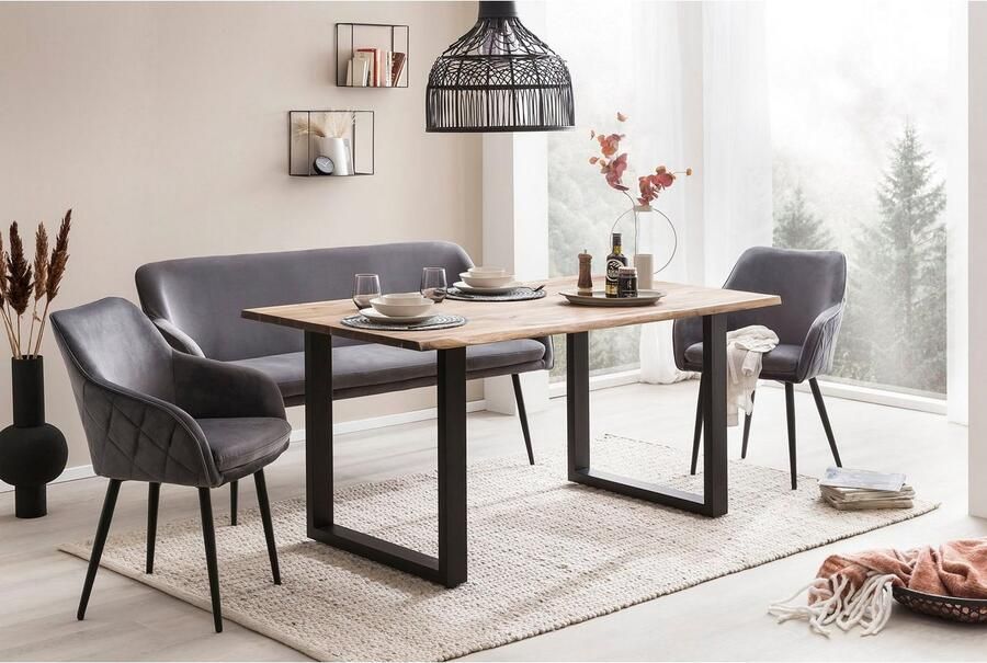 SalesFever Zitbank Komfortable Sitzbank met doorgestikte armleuningen en rugleuning - Foto 7