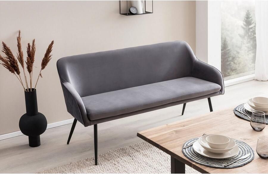 SalesFever Zitbank Komfortable Sitzbank met doorgestikte armleuningen en rugleuning - Foto 10