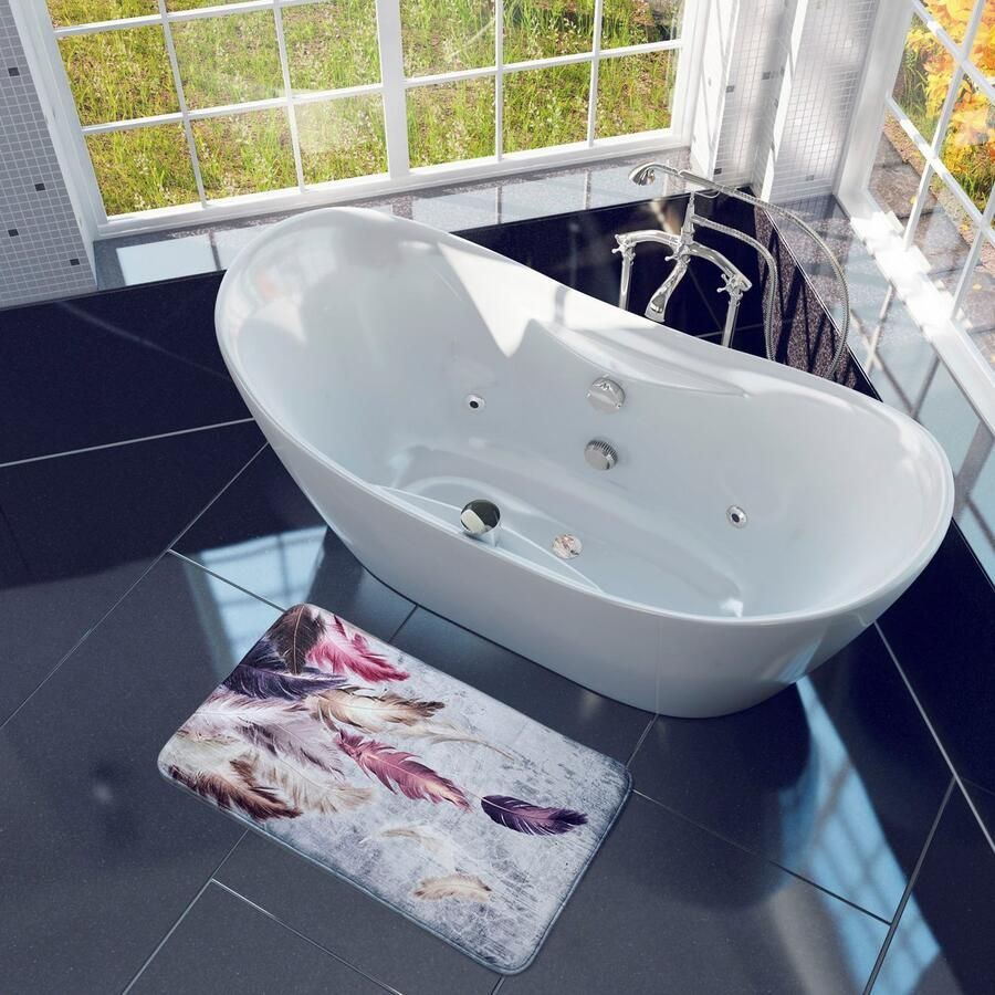 Sanilo Foam-badmat Veren superzacht volle kleuren antislip 70 x 110 cm (1 stuk)