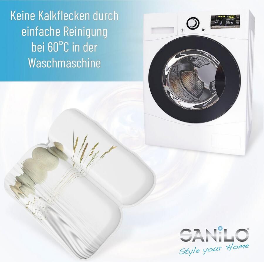 Sanilo Nekkussen Badkussen Balans comfortabel antislip volle kleuren met 7 prima zuignappen - Foto 5