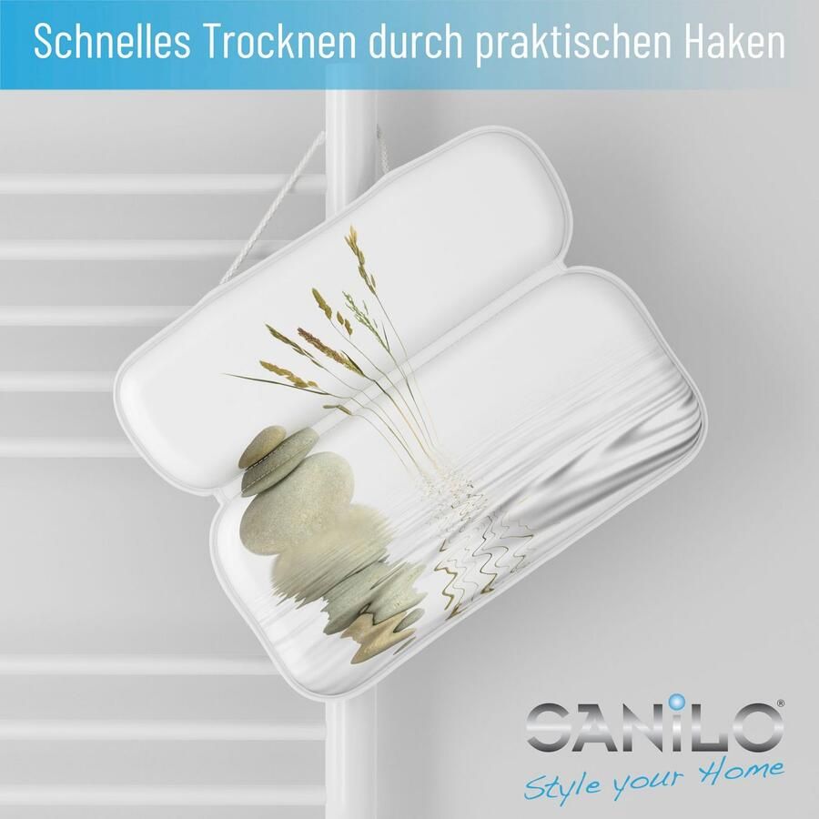Sanilo Nekkussen Badkussen Balans comfortabel antislip volle kleuren met 7 prima zuignappen - Foto 2