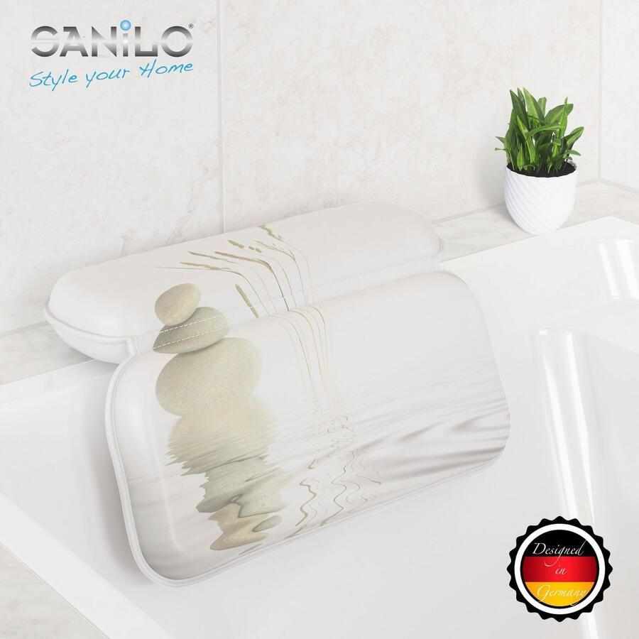 Sanilo Nekkussen Badkussen Balans comfortabel antislip volle kleuren met 7 prima zuignappen - Foto 3